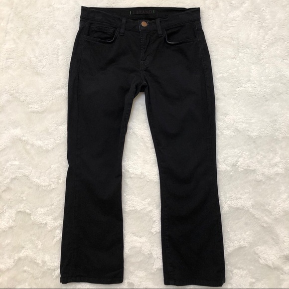 J Brand Gigi Crop Black Pant Stretch 26 - Picture 2 of 8